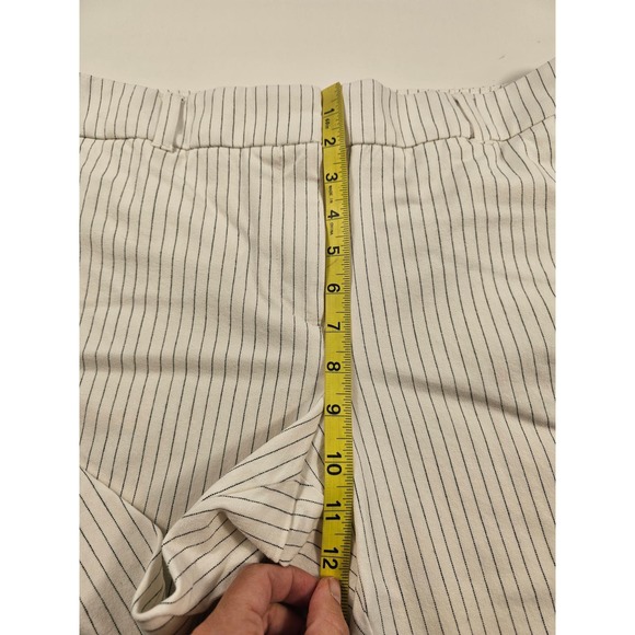 Ann Taylor Loft MARISA SKINNY size 14 stretch ankle stripes career casual ^ - Picture 4 of 6